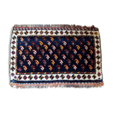 Ancient  carpet Persian Luri 58cm x 91cm 1890 s