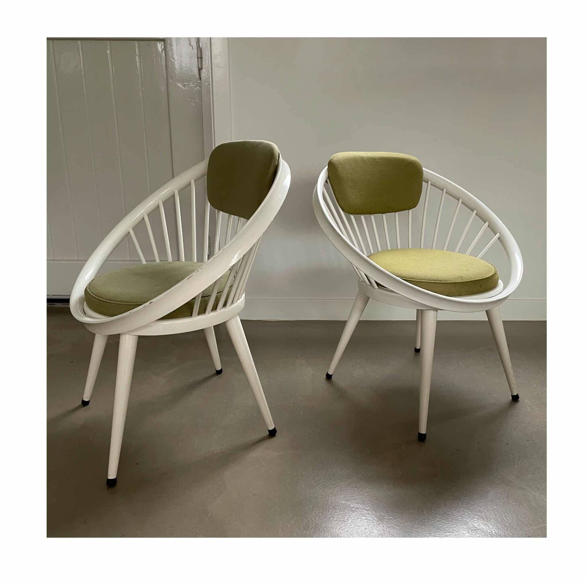 Ensemble de chaises Cercle, Yngve Ekström, 1960