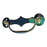 Vintage chrome drawer handle