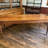 Farm table with turned legs