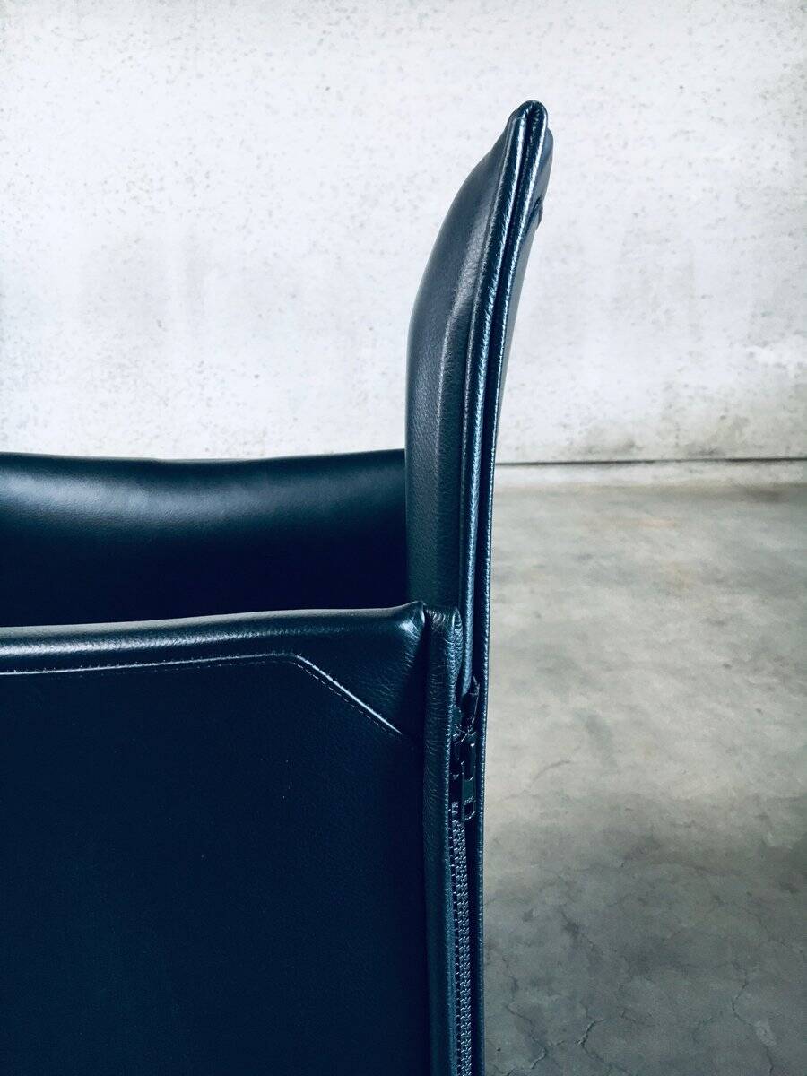 Postmodern Model 401 Break Armchairs by Mario Bellini for Cassina, Italy, 1980s, Set of 6