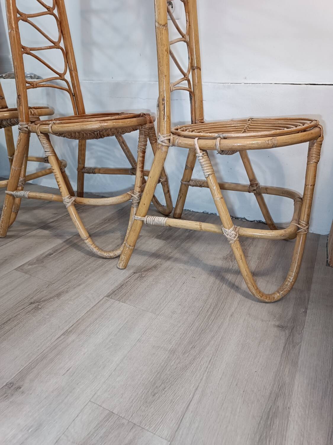 Trio de chaises par Dirk Van Sliedregt Années 1960