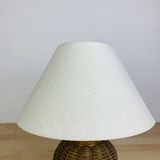 Vintage rattan ball lamp from the 60s