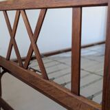 Bed, daybed, style reconstruction, in oak, 1950s.