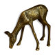 Solid brass doe
