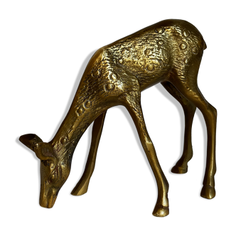 Solid brass doe