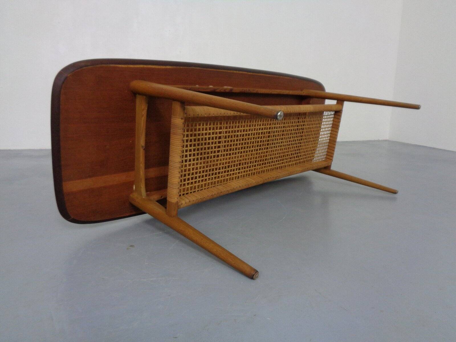 Teak & Oak Coffee Table by Børge Mogensen for Fredericia Stolefabrik, 1950s