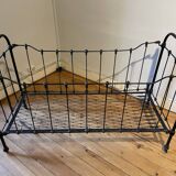 Wrought iron cot renovated with mattress
