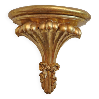 vergoldée console murale support mural étagère décorative rococo Louis XV, 1970