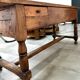 Grande table de ferme - merisier massif - patine superbe