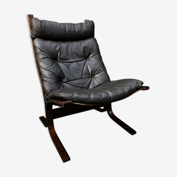 Fauteuil Siesta en cuir par Ingmar Relling pour Westnofa, années 1960