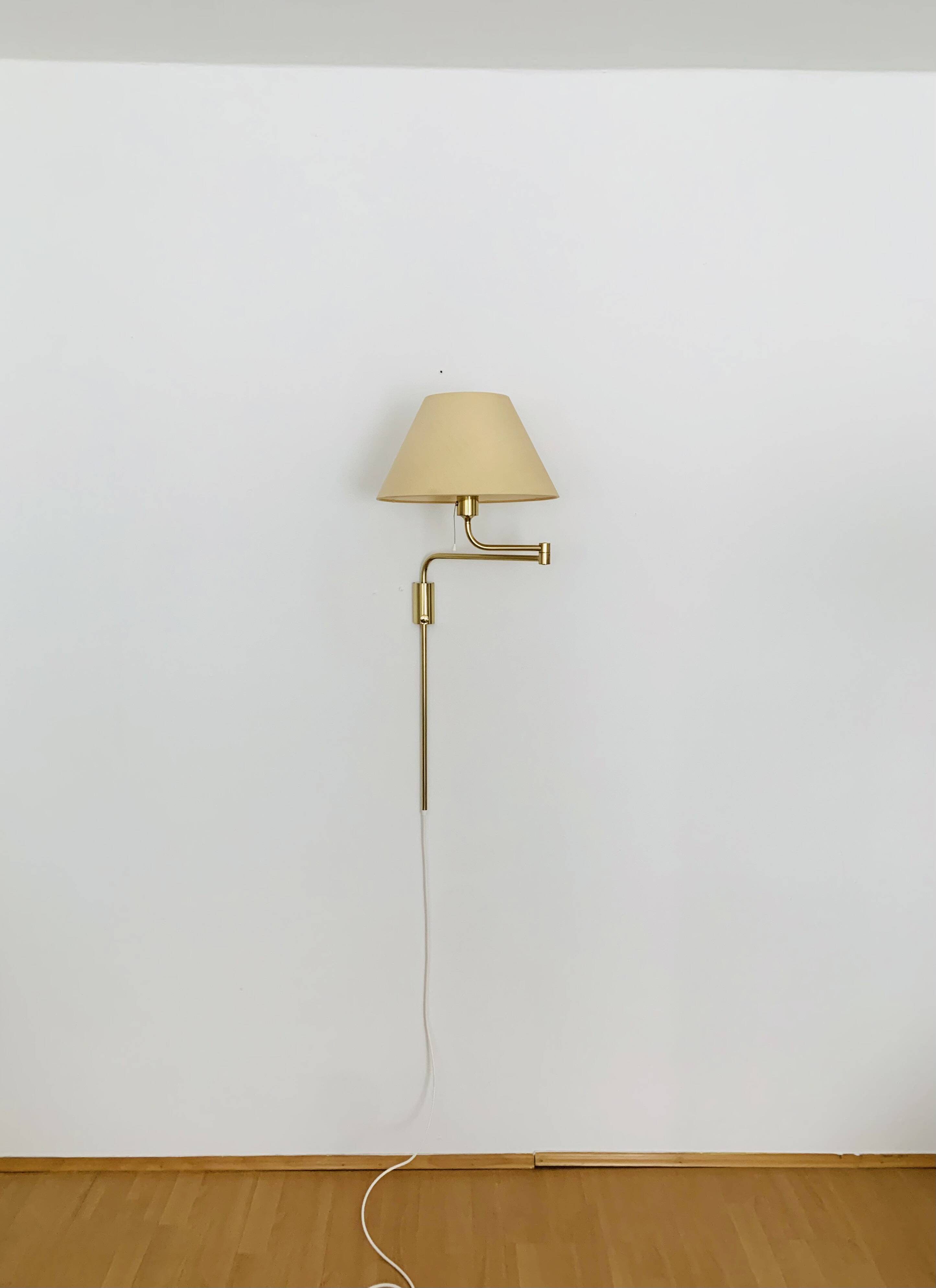 1970s Brass Lesan Wall Lamp by Florian Schulz