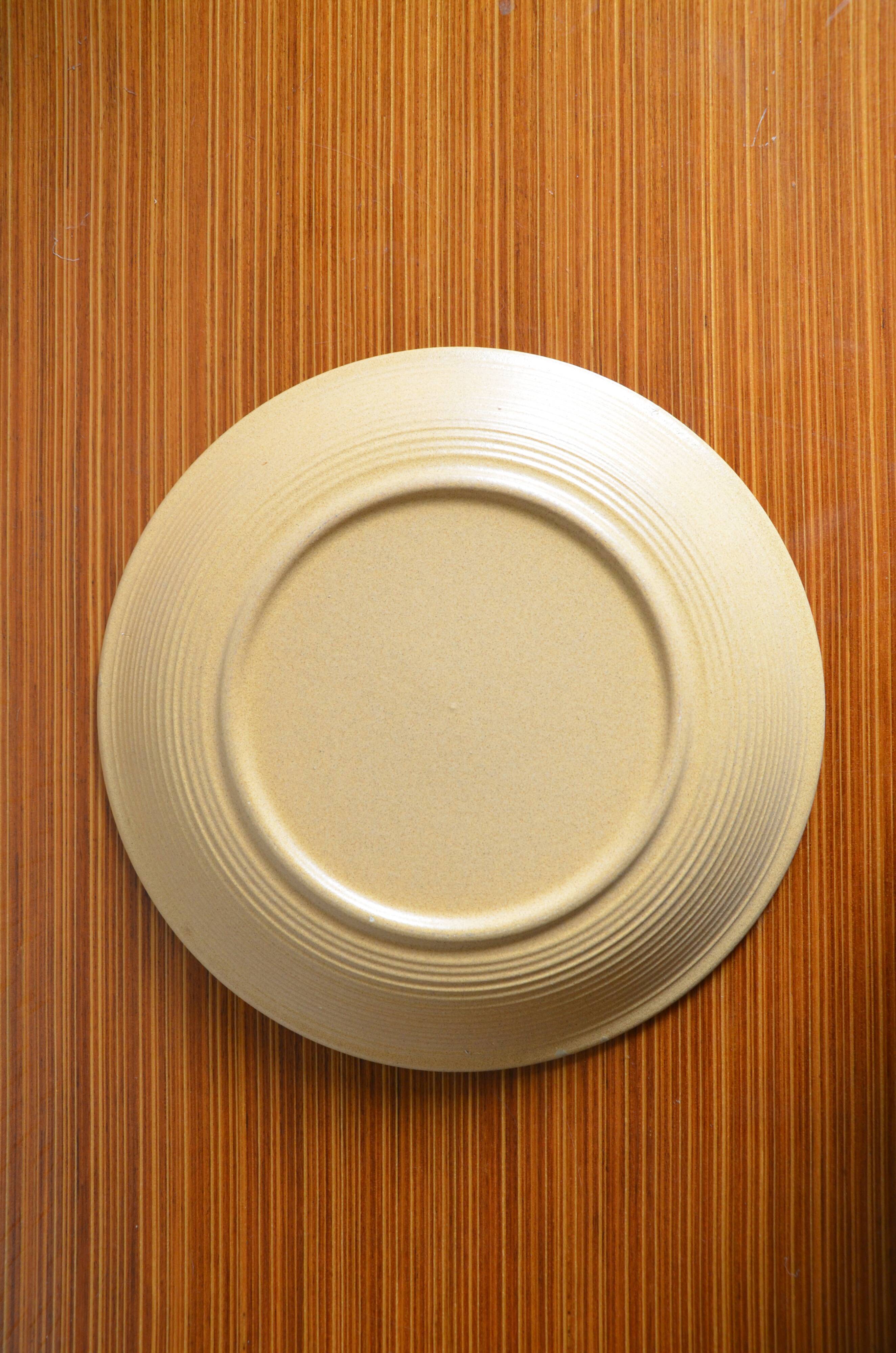 Deep stoneware serving dish