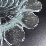 Flower shaped glass dish