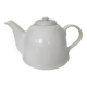 Small white porcelain teapot