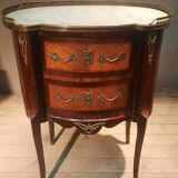 Commode tambour à porte  en plaquage