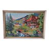 Canvas painting vintage tapestry