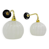 Clichy glass wall lights