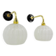 Clichy glass wall lights