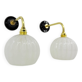 Clichy glass wall lights