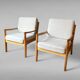 Lounge chair by Ole Wanscher for P. Jeppesen, Set of 2