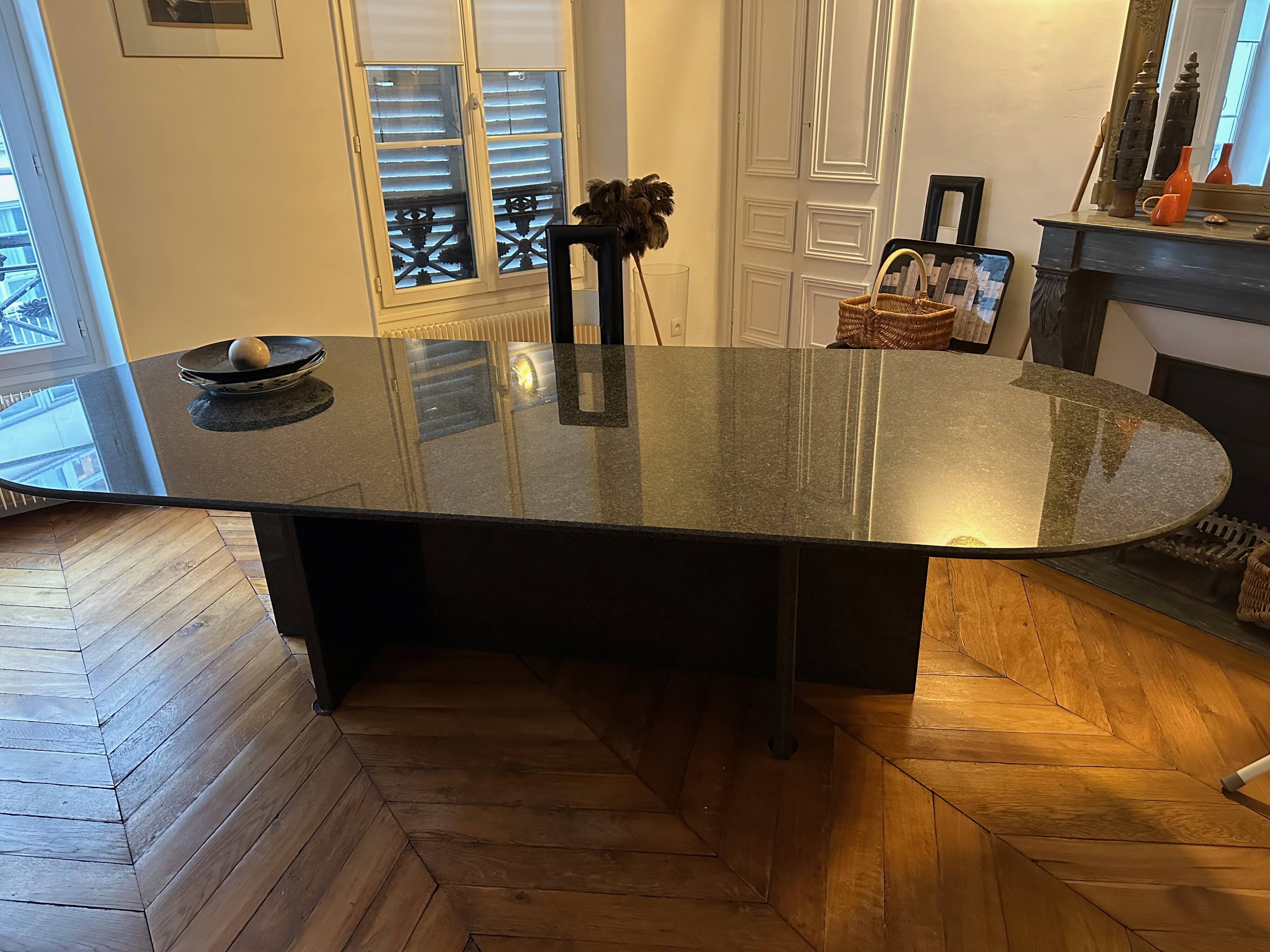 designer granite dining table
