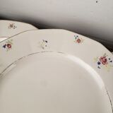 Assiettes plates, Digoin Sarreguemines, modèle Falaise