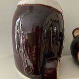 Vintage ceramic glazed bear biscuit jar