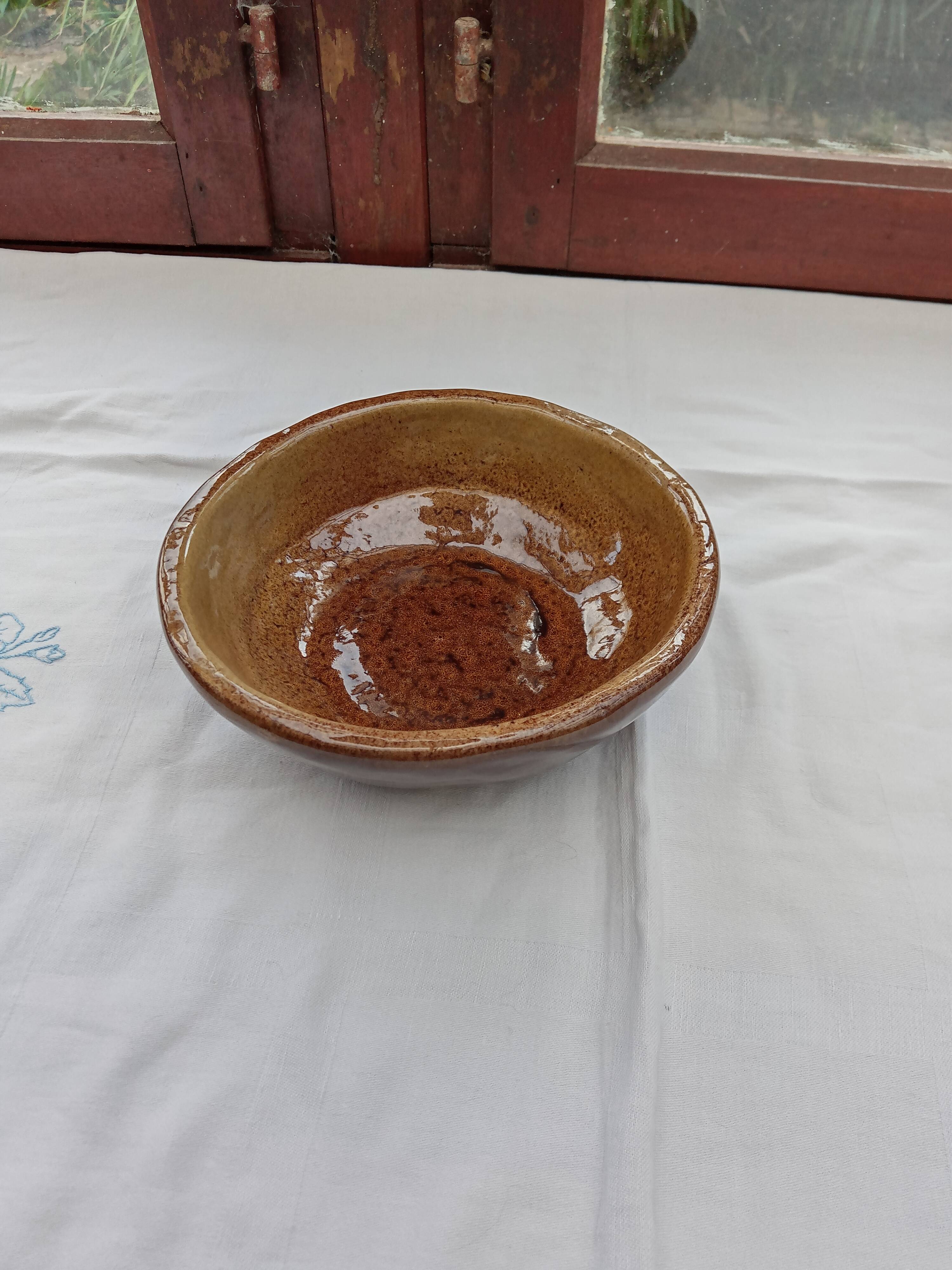 Glazed stoneware bowl