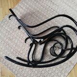 Rocking chair thonet noir