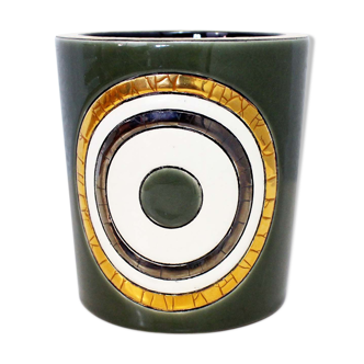 Longwy Emeaux ceramic pot