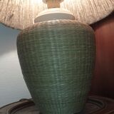 Wicker lamp and rope