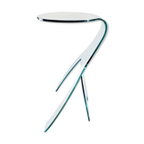 FIAM Italia Glass Side Table ‘Grillo’ by Vittorio Livi, ca. 1980s