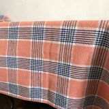 Vintage checkered tablecloth 130X200 cm
