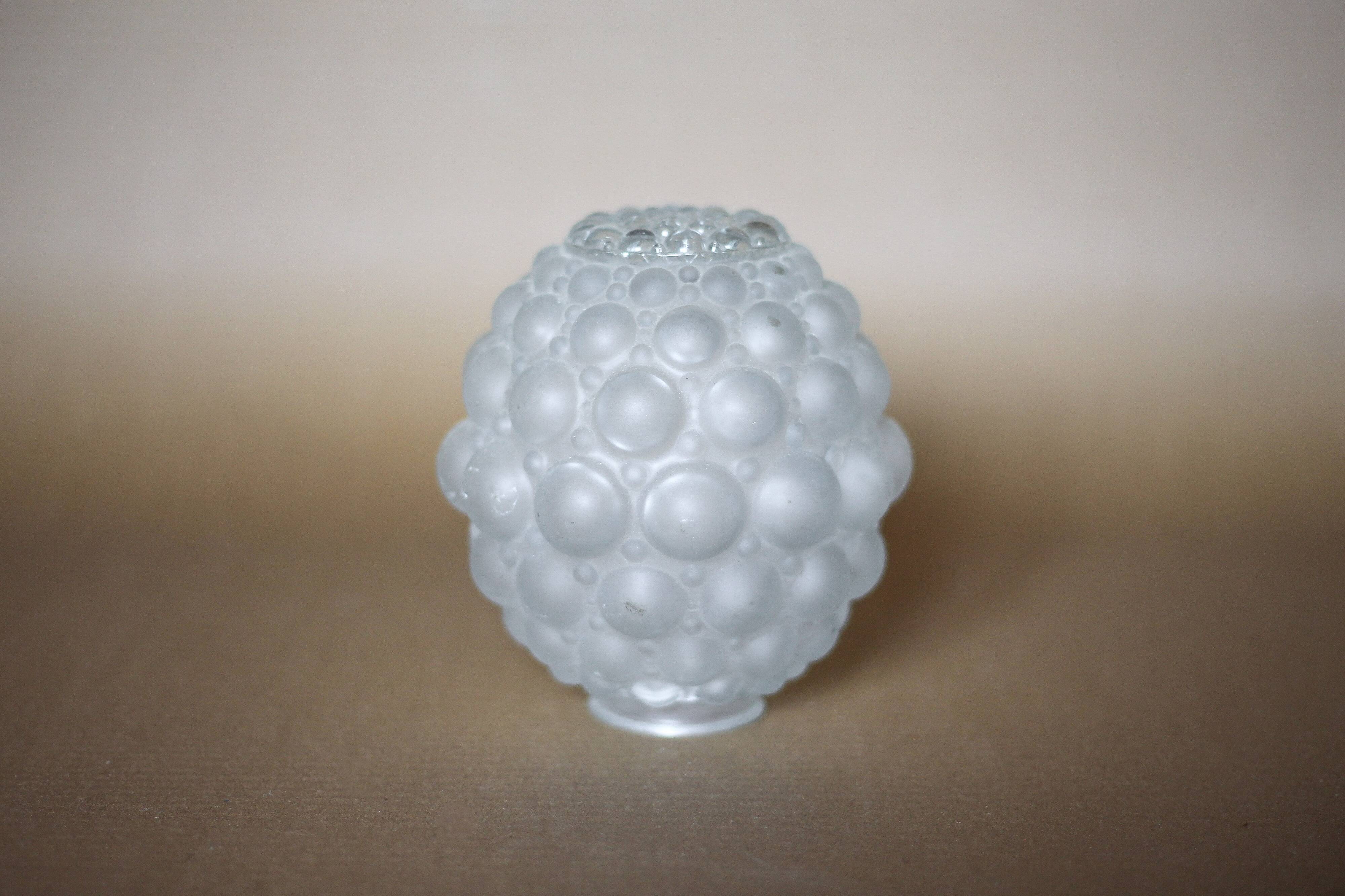 Bubble pattern glass globe, vintage glass lampshade, lighting fixture, globe lamp, interior decoration