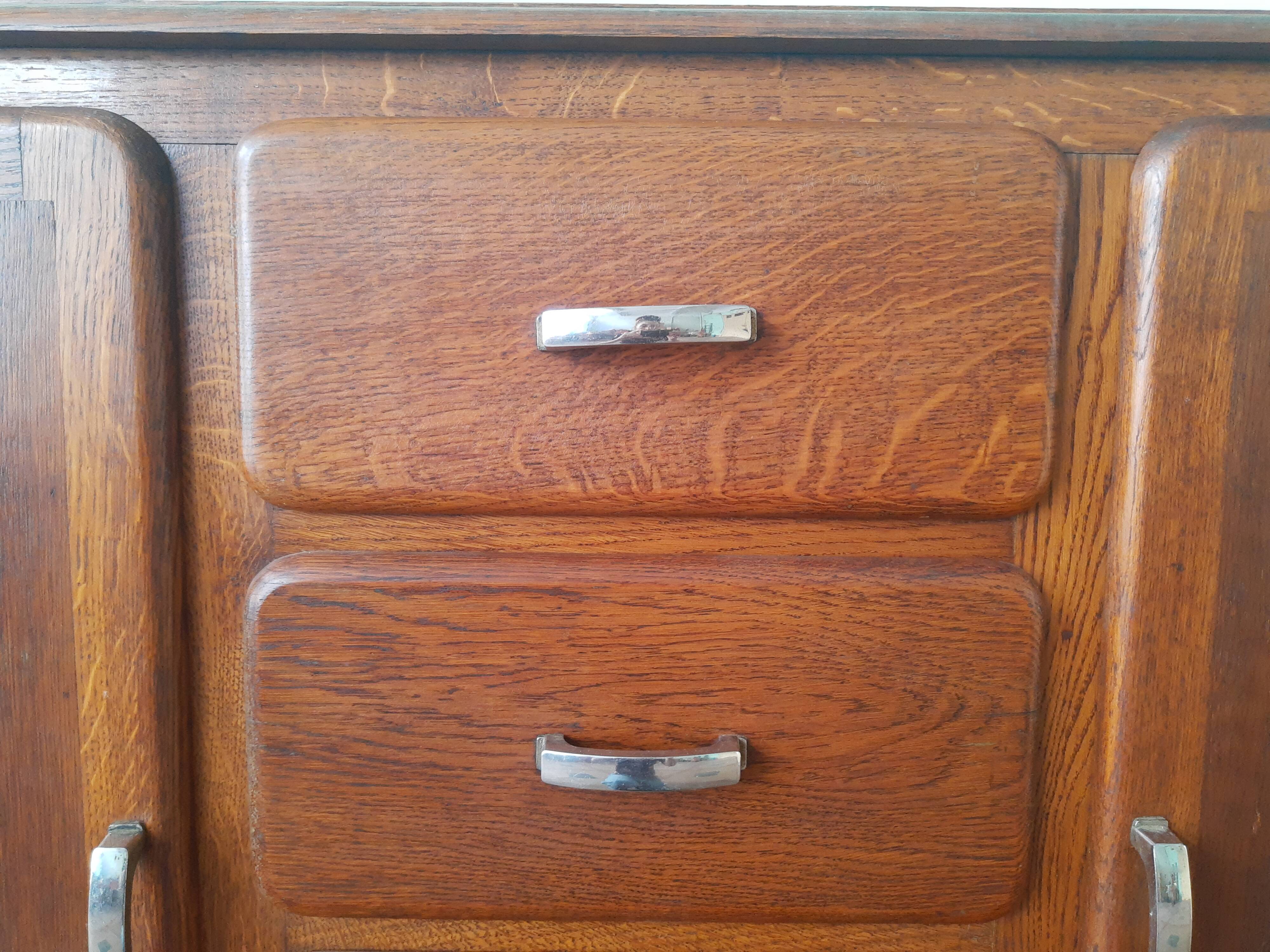 Vintage oak bottom mado sideboard