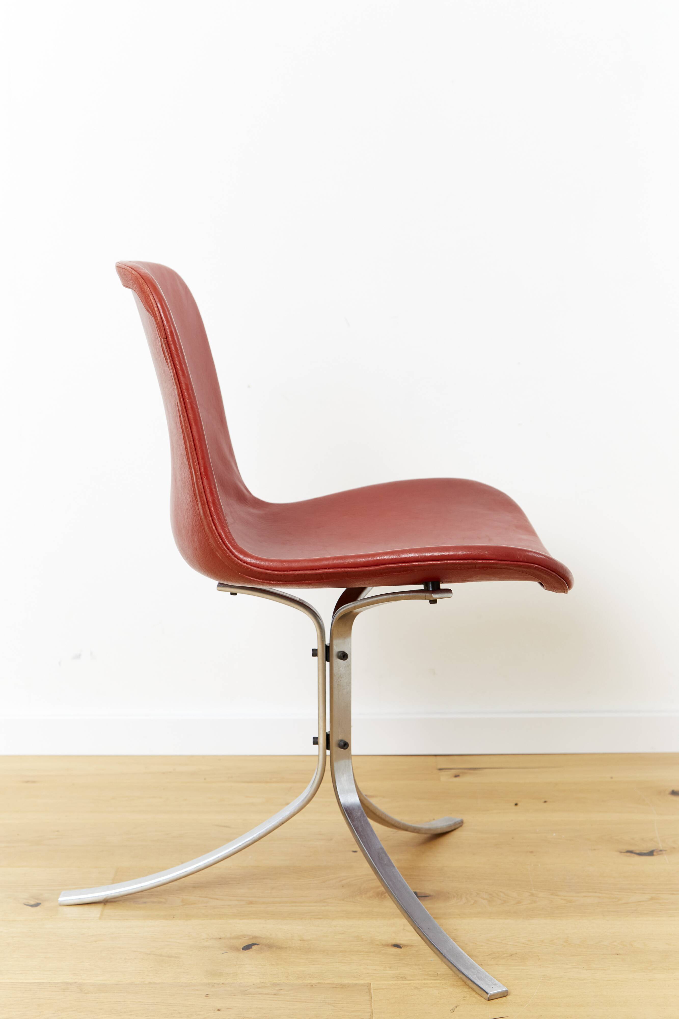 Chaise Poul Kjærholm PK9 pour Fritz Hansen