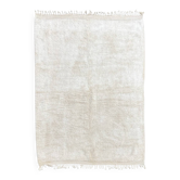 Mrirt Pure Atlas – Custom Moroccan Mrirt rug in natural cream wool – Handmade in the Atlas.