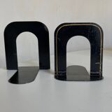 Pair of Gras bookends by notary in folded metal 1920