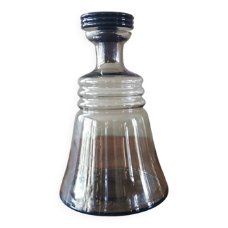 Art Deco smoked glass carafe