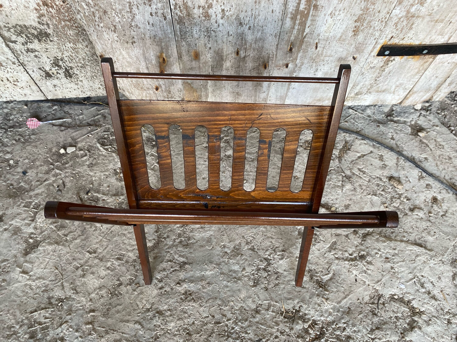 Scandinavian Folding Magazine Rack CEES BRAAKMAN for Pastoe Wood 1960s