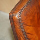 Mid Century Modern swivel office chair De Sede DS35 leather