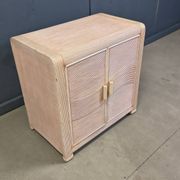Cabinet en roseau vintage, années 1970