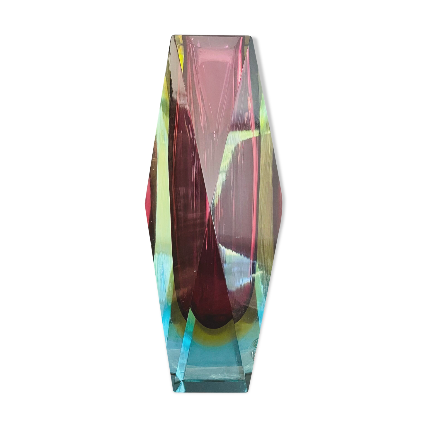 Vase Murano Sommerso vintage 60'