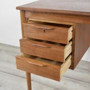 Midcentury Danish Teak Desk By Gunnar Nielsen For Tibergaard. Vintage / Modern / Retro.