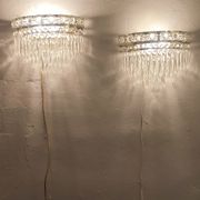 Appliques en cristal classiques. France, années 1950