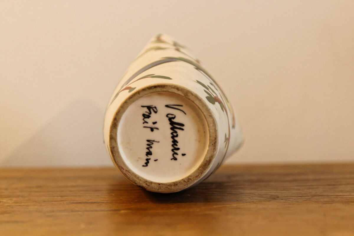 Vase Vallauris signed, birds