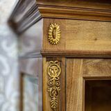 Vintage Bookcase with Brass, 1930s