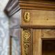 Vintage Bookcase with Brass, 1930s