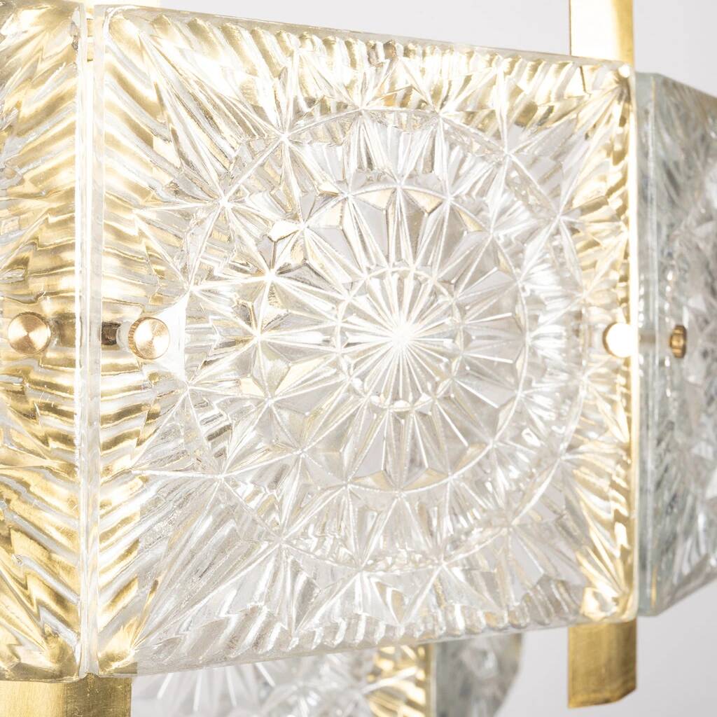 Glass chandelier by Jaroslav Bejvl